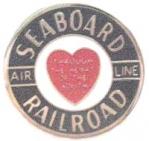 SEABOARD AIR LINE RAILROAD LOGO METAL HAT PIN